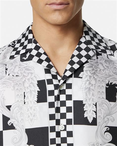 versace medusa nero shirt|Versace Medusa contrasto shirts.